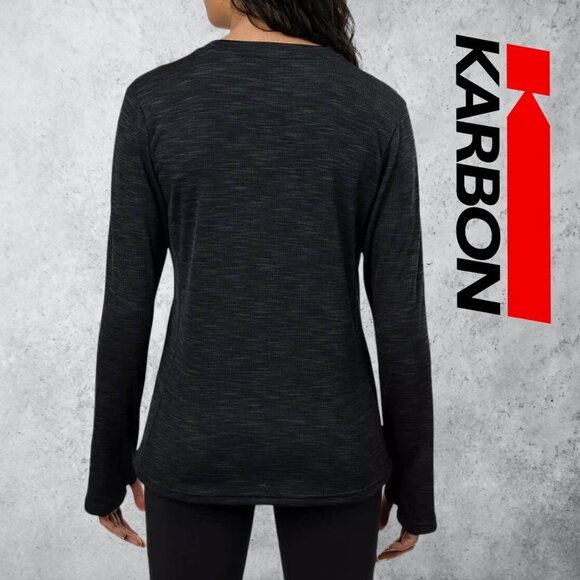 Karbon | Thermolite Long Sleeve Active Top | Black | NWT - Picture 3 of 4